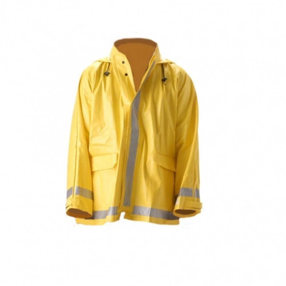 NASCO FR Enhanced Visibility Yellow ArcLite Made in USA Rain Jacket 1103JY 3XL